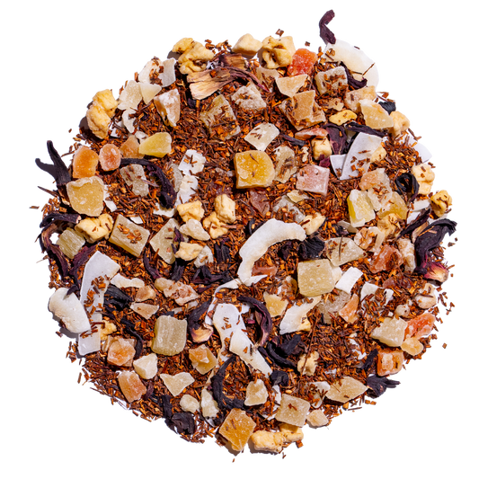 Wonderland Tea Co Premium Loose Leaf Tea - Pineapple Party 30g on isolated white background