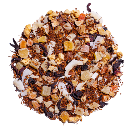 Wonderland Tea Co Premium Loose Leaf Tea - Pineapple Party 30g on isolated white background